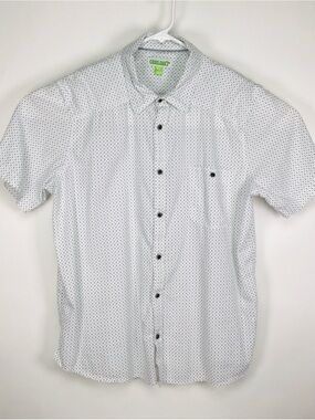 Cariloha men’s short sleeve button up casual shirt XL